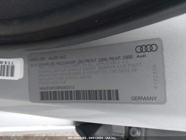 Audi S6 4.0t Prestige 2014 WAUF2AFC0EN063313 Image 9