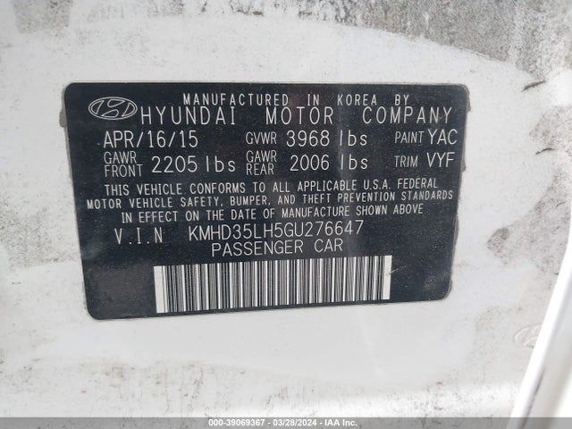 Hyundai ELANTRA GT 2016 KMHD35LH5GU276647 Image 9