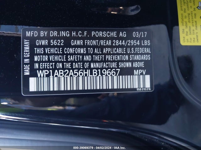 Porsche MACAN S 2017 WP1AB2A56HLB19667 Image 9