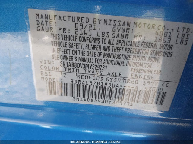 Nissan Sentra Sr Xtronic Cvt 2021 3N1AB8DV3MY329731 Image 9
