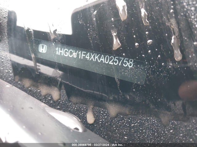 Honda ACCORD EX 2019 1HGCV1F4XKA025758 Image 9