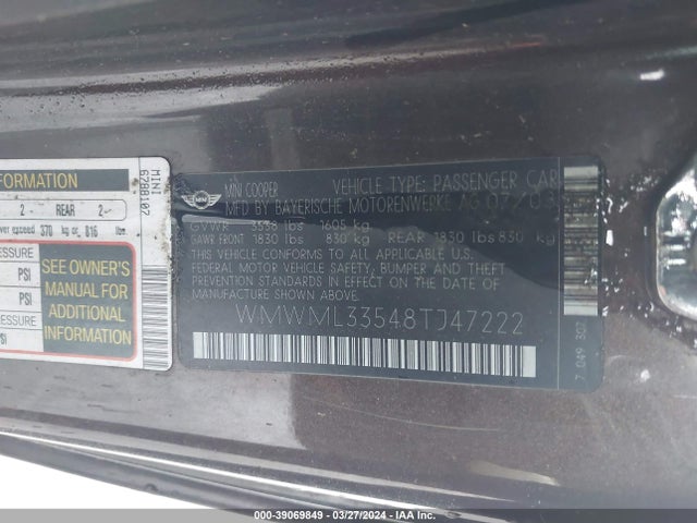 2008 MINI COOPER CLUBMAN WMWML33548TJ47222 Photo 8