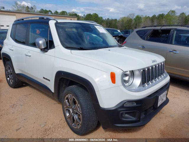 Auction sale of the 2016 Jeep Renegade Limited, vin: ZACCJBDT4GPD23837, lot number: 39069963