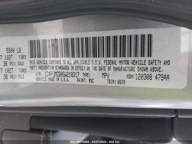 Jeep Cherokee Latitude 2016 1C4PJMCB0GW218317 Image 9