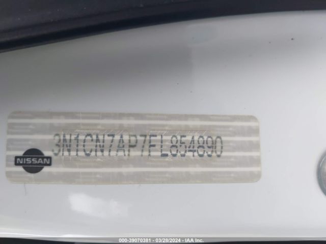 3N1CN7AP7FL854890 Nissan Versa 1.6 S/1.6 S+/1.6 Sl/1.6 Sv