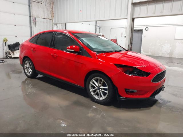 Auction sale of the 2016 Ford Focus Se, vin: 1FADP3F24GL395791, lot number: 39070403