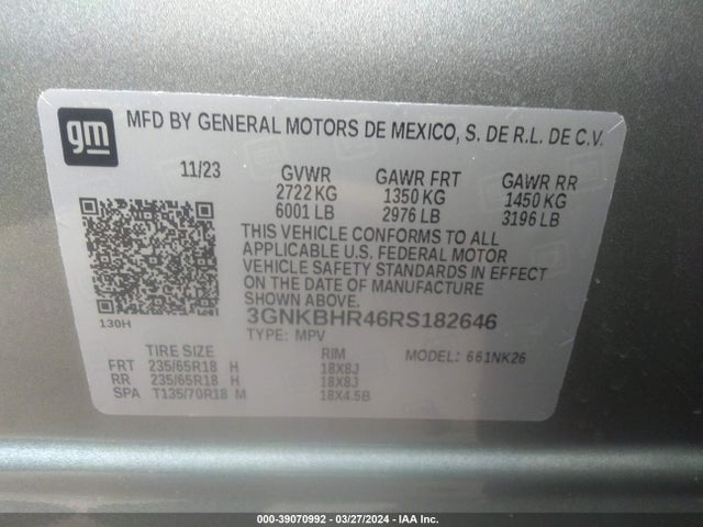 Chevrolet Blazer Awd 2lt 2024 3GNKBHR46RS182646 Image 9
