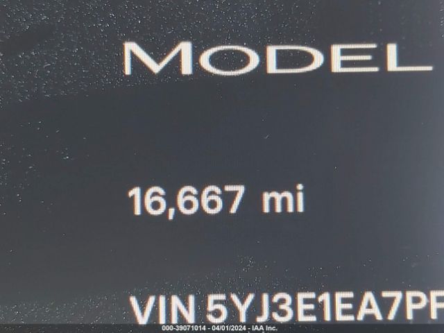 5YJ3E1EA7PF493452 Tesla Model 3 Rear-wheel Drive