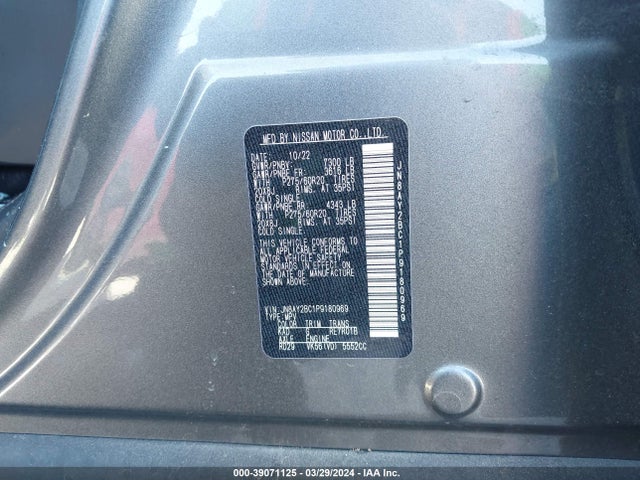 Nissan Armada Sl 2wd 2023 JN8AY2BC1P9180969 Image 9