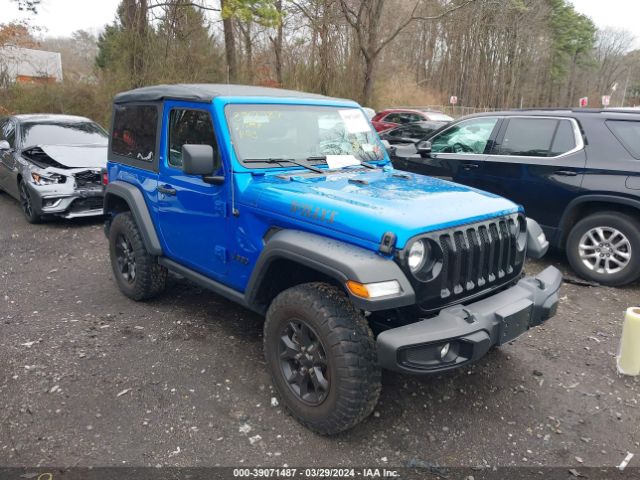 Auction sale of the 2021 Jeep Wrangler Willys Sport 4x4, vin: 1C4GJXAG6MW801051, lot number: 39071487