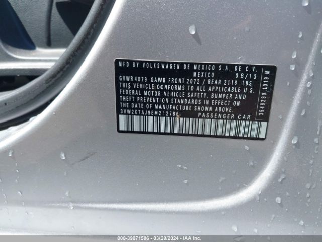 3VW2K7AJ9EM212786 Volkswagen Jetta 2.0l S