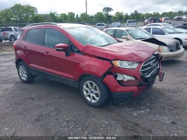 Auction sale of the 2018 Ford Ecosport Se, vin: MAJ3P1TE4JC217496, lot number: 39071788