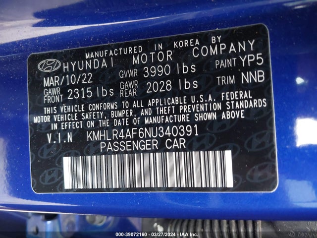 Hyundai Elantra N Line 2022 KMHLR4AF6NU340391 Image 9