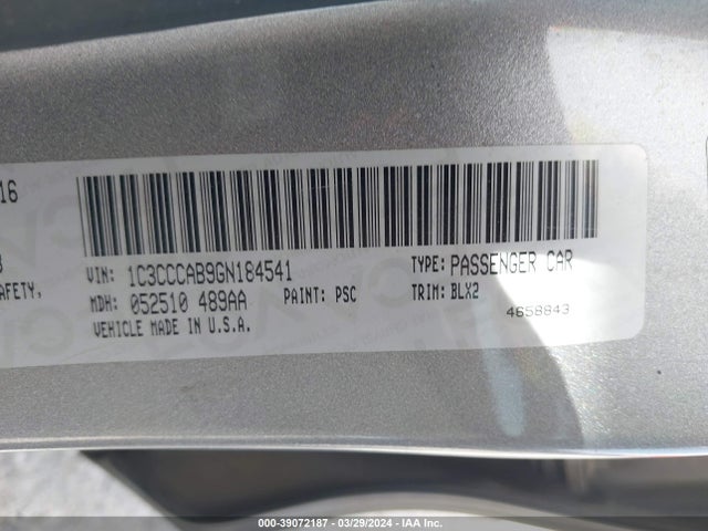 Chrysler 200 Limited Platinum 2016 1C3CCCAB9GN184541 Image 9