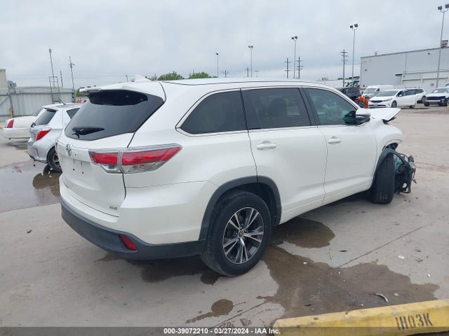 Toyota Highlander Xle V6 2016 5TDKKRFH4GS506135 Image 4