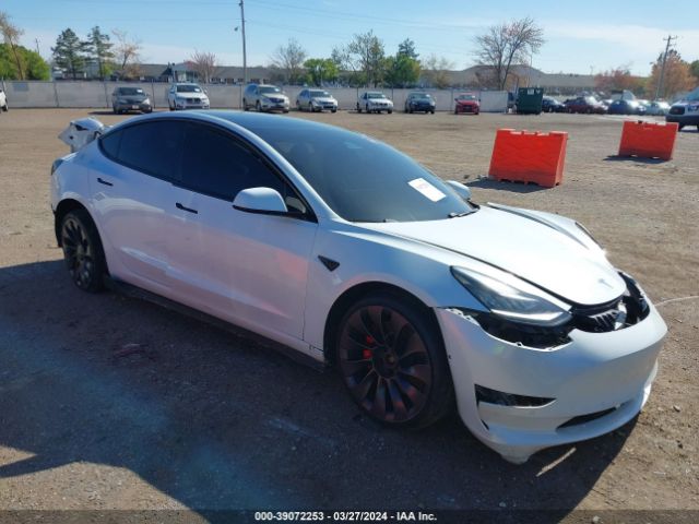 39072253 :رقم المزاد ، 5YJ3E1EC3MF850039 vin ، 2021 Tesla Model 3 Performance Dual Motor All-wheel Drive مزاد بيع