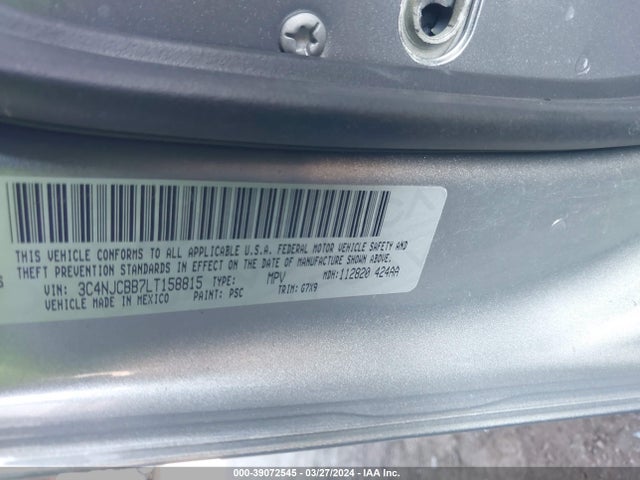3C4NJCBB7LT158815 Jeep Compass Latitude Fwd