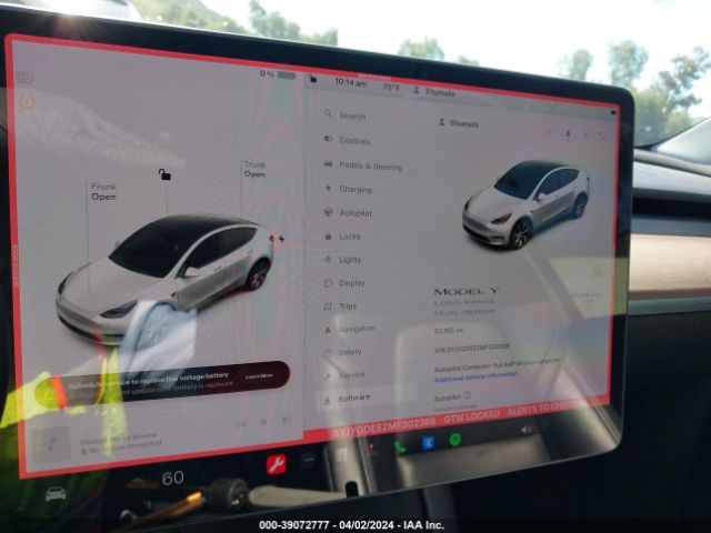 2021 TESLA MODEL Y 5YJYGDEE2MF302388 Photo 6