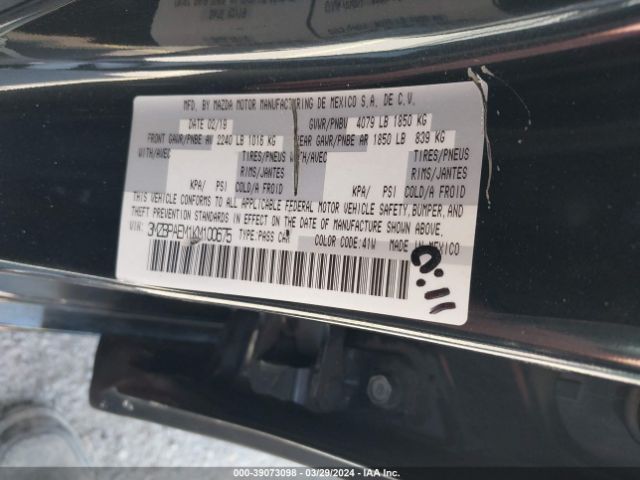 3MZBPAEM1KM100675 Mazda Mazda3 Premium Package