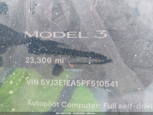5YJ3E1EA5PF510541 Tesla Model 3 Rear-wheel Drive