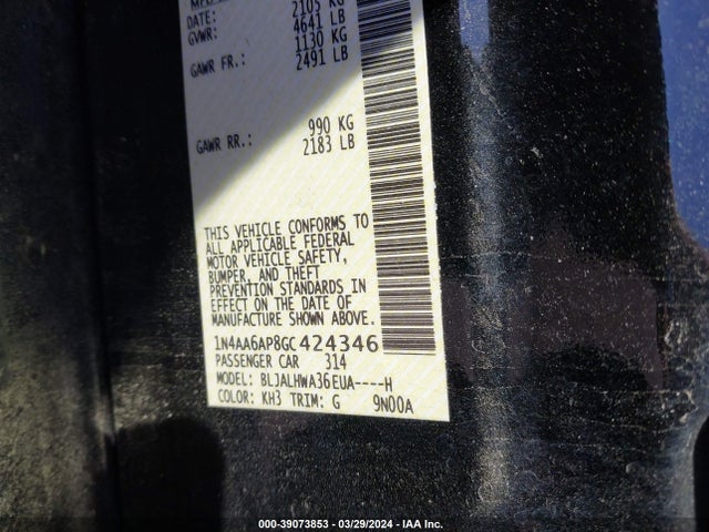 Nissan Maxima 3.5 Platinum 2016 1N4AA6AP8GC424346 Image 9
