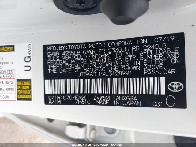 Toyota Prius Prime Limited 2020 JTDKARFPXL3128991 Image 9