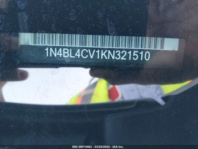 1N4BL4CV1KN321510 Nissan Altima 2.5 Sr