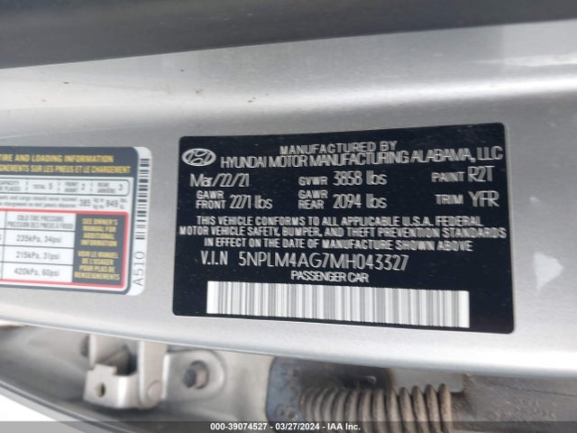 Hyundai Elantra 2021 5NPLM4AG7MH043327 Image 21