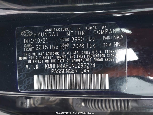 Hyundai Elantra N Line 2022 KMHLR4AF0NU296274 Image 9