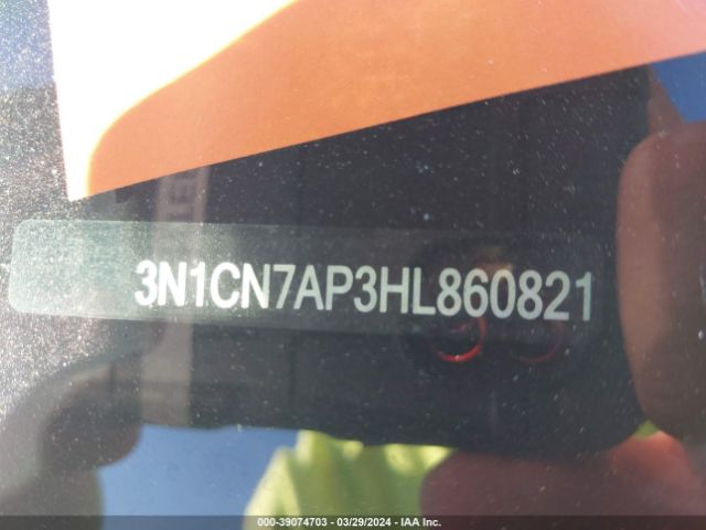 3N1CN7AP3HL860821 Nissan Versa 1.6 Sv