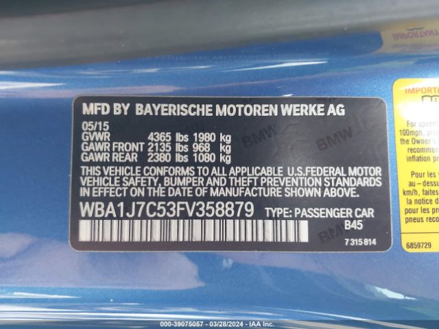 WBA1J7C53FV358879 BMW M235