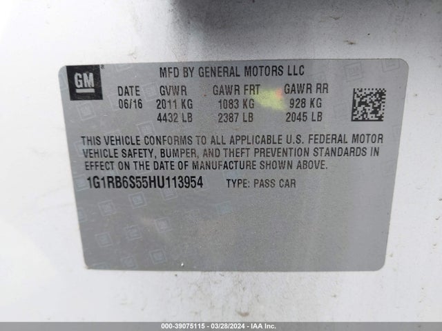 Chevrolet Volt Premier 2017 1G1RB6S55HU113954 Image 9
