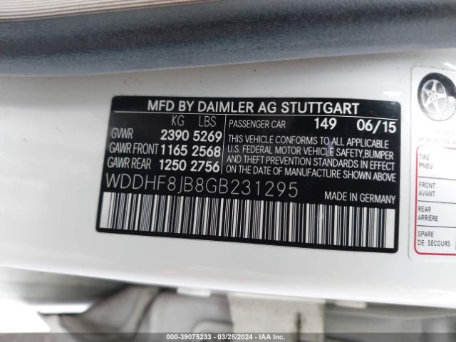 WDDHF8JB8GB231295 Mercedes-Benz E 350 4matic