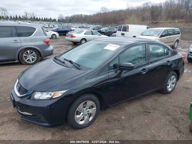 Honda Civic Lx 2014 2HGFB2F55EH540161 Image 2