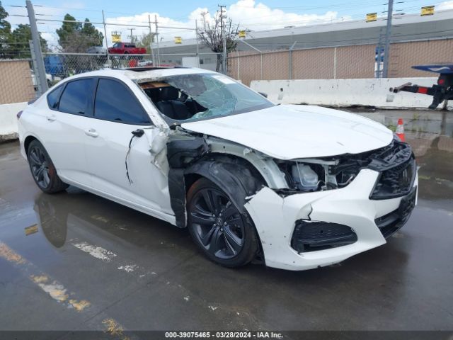 Auction sale of the 2022 Acura Tlx A-spec Package, vin: 19UUB5F59NA001470, lot number: 39075465