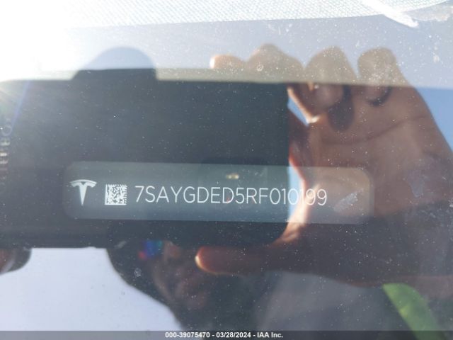 7SAYGDED5RF010199 Tesla Model Y Rwd