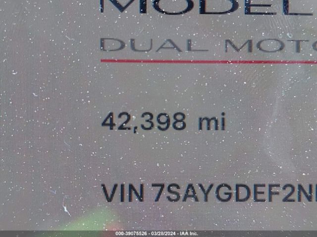 7SAYGDEF2NF489550 Tesla Model Y Performance Dual Motor All-wheel Drive
