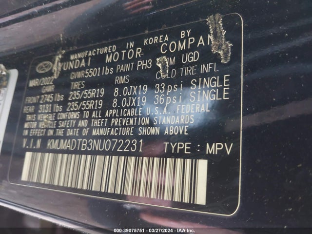 Genesis Gv70 2.5t Awd 2022 KMUMADTB3NU072231 Image 9