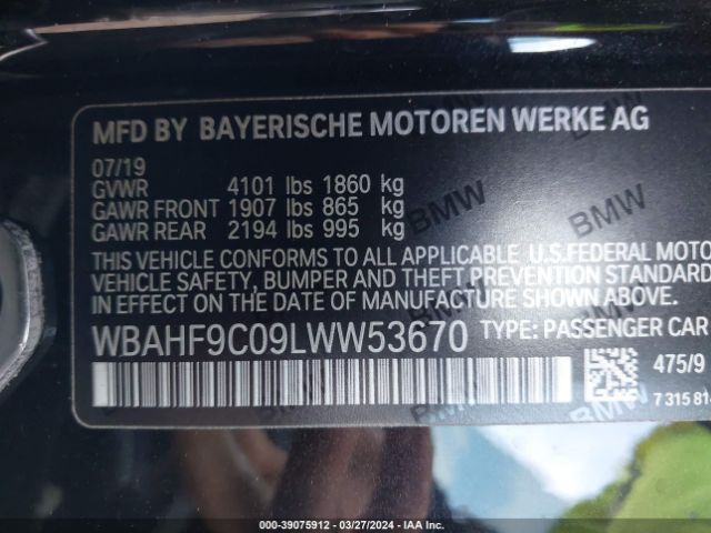 WBAHF9C09LWW53670 BMW Z4 M40I