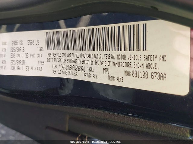 Jeep Cherokee Limited 2015 1C4PJMDS0FW692801 Image 9