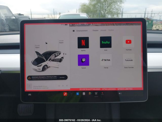 5YJ3E1EAXPF684685 Tesla Model 3 Rear-wheel Drive