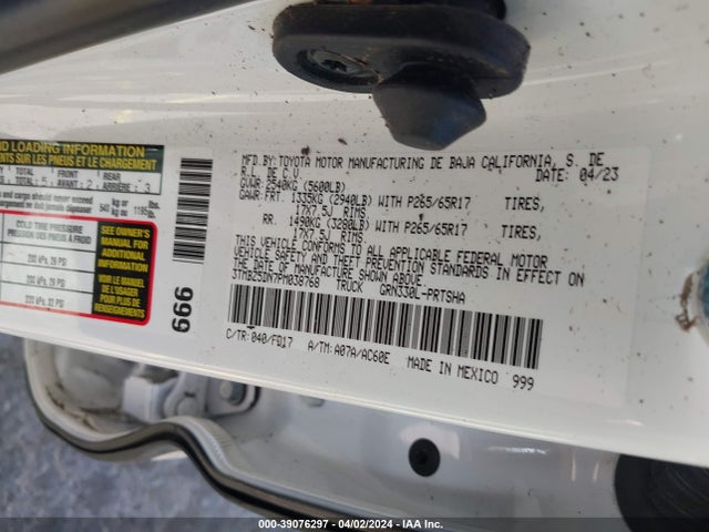 Toyota Tacoma 2023 3TMBZ5DN7PM038768 Image 9