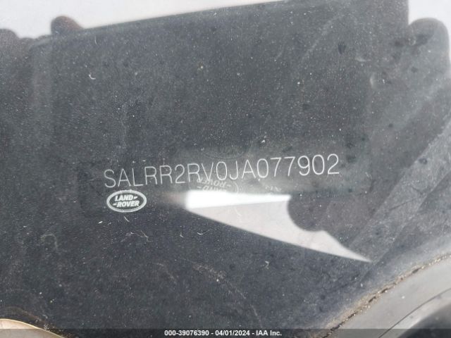 SALRR2RV0JA077902 Land Rover Discovery Hse