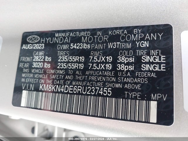 Hyundai Ioniq 5 Sel 2024 KM8KN4DE6RU237455 Image 9