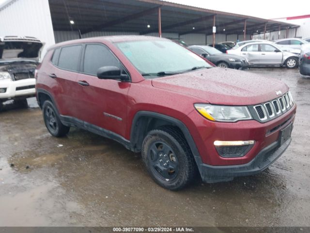 Auction sale of the 2021 Jeep Compass Sport 4x4, vin: 3C4NJDAB5MT554511, lot number: 39077090