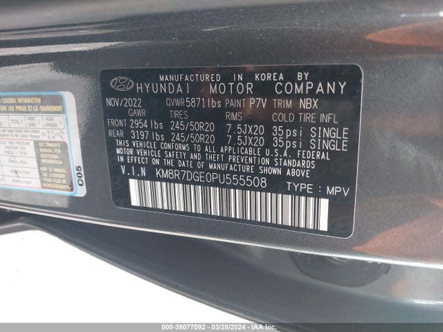 Hyundai Palisade Calligraphy 2023 KM8R7DGE0PU555508 Image 9