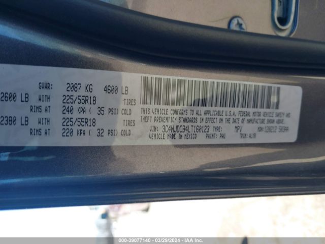 2020 JEEP COMPASS 3C4NJDCB4LT160123 Photo 8