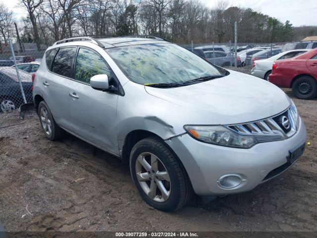 Auction sale of the 2010 Nissan Murano Sl, vin: JN8AZ1MW1AW137448, lot number: 39077259