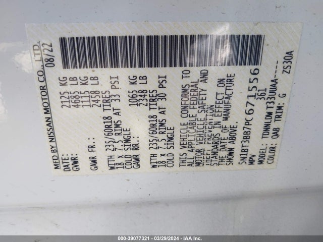 Nissan Rogue Sv Intelligent Awd 2023 5N1BT3BB7PC671556 Image 9