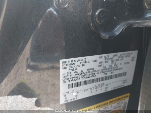 1FMJU1KT5KEA30568 Ford Expedition Limited